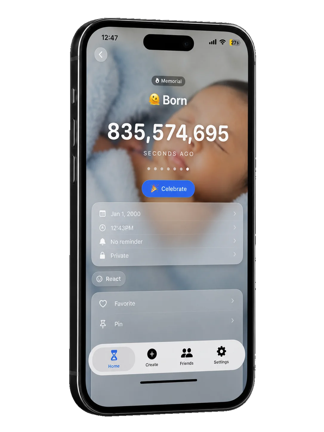 A Momentra moment, counting up since it happened — 835 million seconds